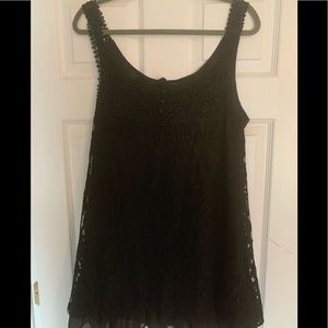 Pretty Angel black lace top. L worn 1x
